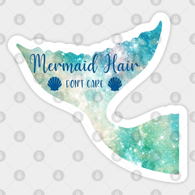 Copy of Mermaid Hair Don't Care Sticker by FamilyCurios